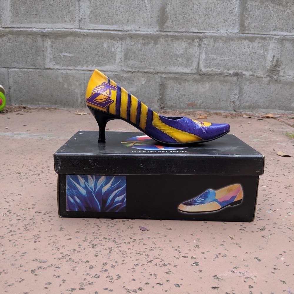 Customized Los Angeles Lakers Women's Heels 1 of 2 - Picture 3 of 4